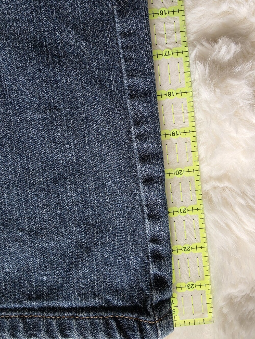 Vintage GAP Denim Midi Skirt with Front Slit - Blue - Picture 11 of 11